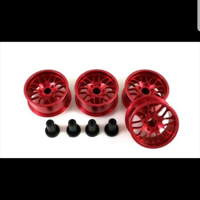 Velg Alumunium Size M 8 Spokes (Red) Rep. Tamiya