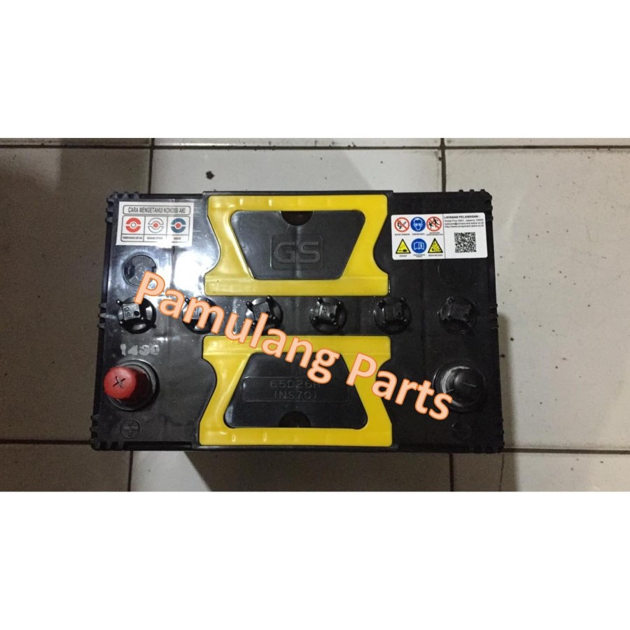 Aki Mobil / Accu Mobil Ns70 / 65D26R GS Hybrid 65Ah