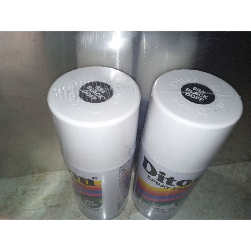 Cat Semprot Diton Warna Black Matt/ hitam doff (300 cc)