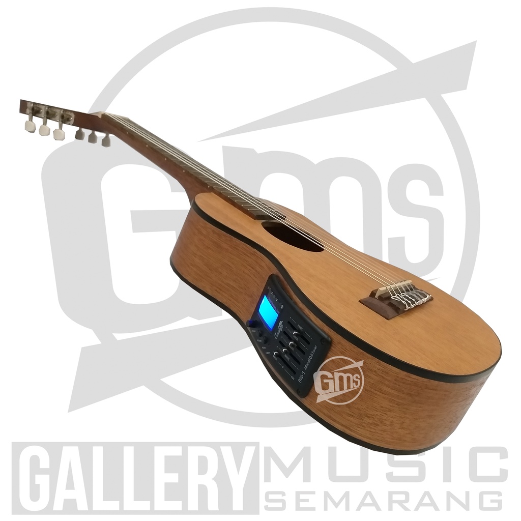 ORIGINAL!!! Guitalele Elektrik Import Merk Cowboy GK-6 NA GK 6NS Equalizer Tuner Cowboy AW-5