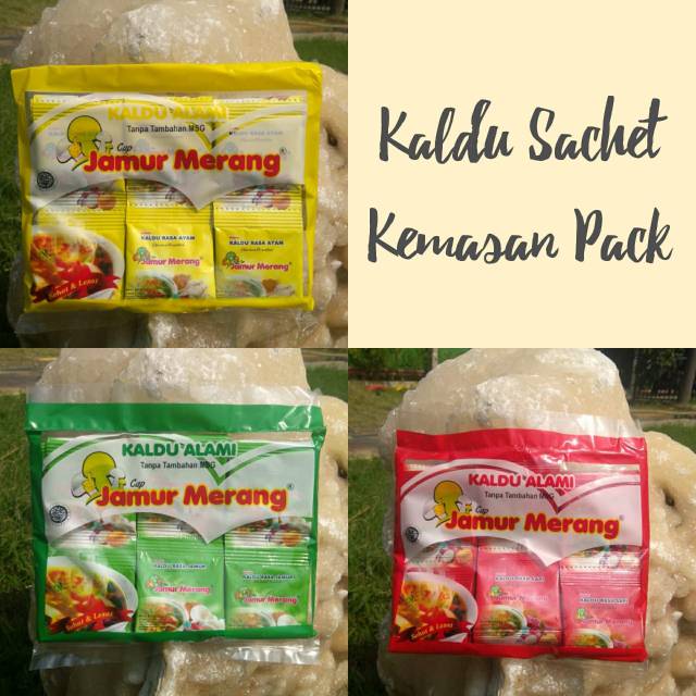 

Kaldu asli alami cap Jamur Merang (1 pack isi 30 sachet ukuran 3 gr)