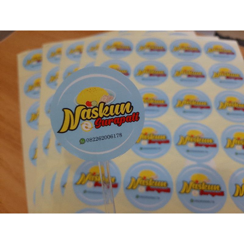 

Sticker Kemasan Label Produk Segel Souvenir Ulang Tahun Wedding Berbagai Bentuk