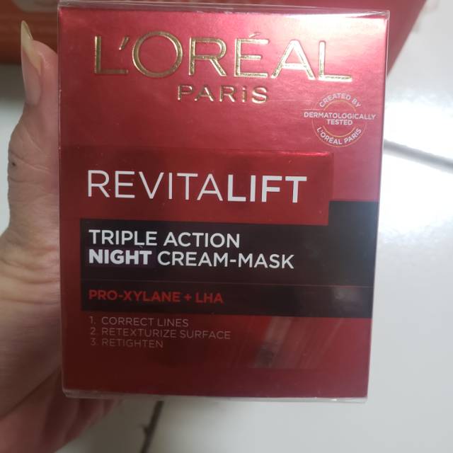 Loreal Revitalift Night Cream Mask