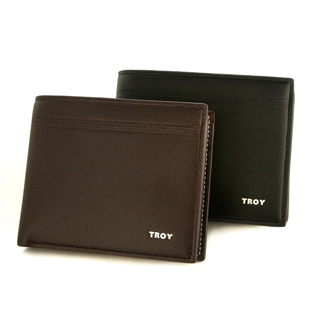 TOKOKOE - Dompet Pria Bahan Kulit Vegan Original model Lipat Dengan Kotak Exclusive - Troy - Xoho