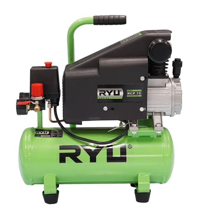 MESIN KOMPRESOR ANGIN RYU RCP75-1 / 10 LITER 0.75 HP