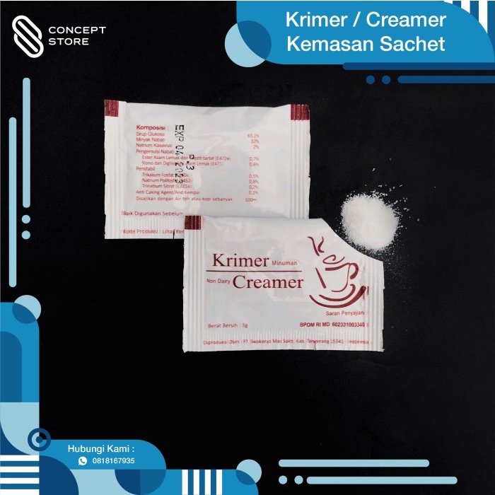 

Krimer- Creamer / Krimer Kemasan 250Pcs Sachet Kotak Termurah -Krimer.