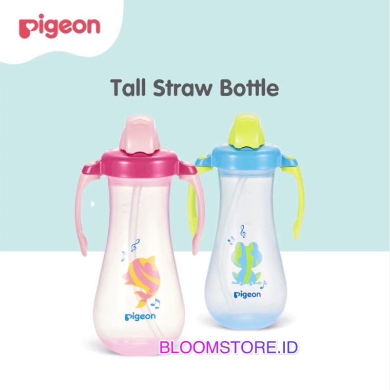 PIGEON Petite Tall Straw Bottle Botol Minum Anak Bayi Sedotan Tinggi 300ML 300 ML