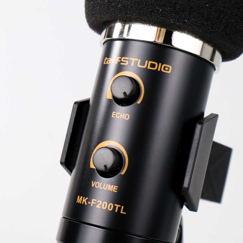 TaffSTUDIO Karaoke Condenser Microphone 3.5mm with Stand - MK-F200TL