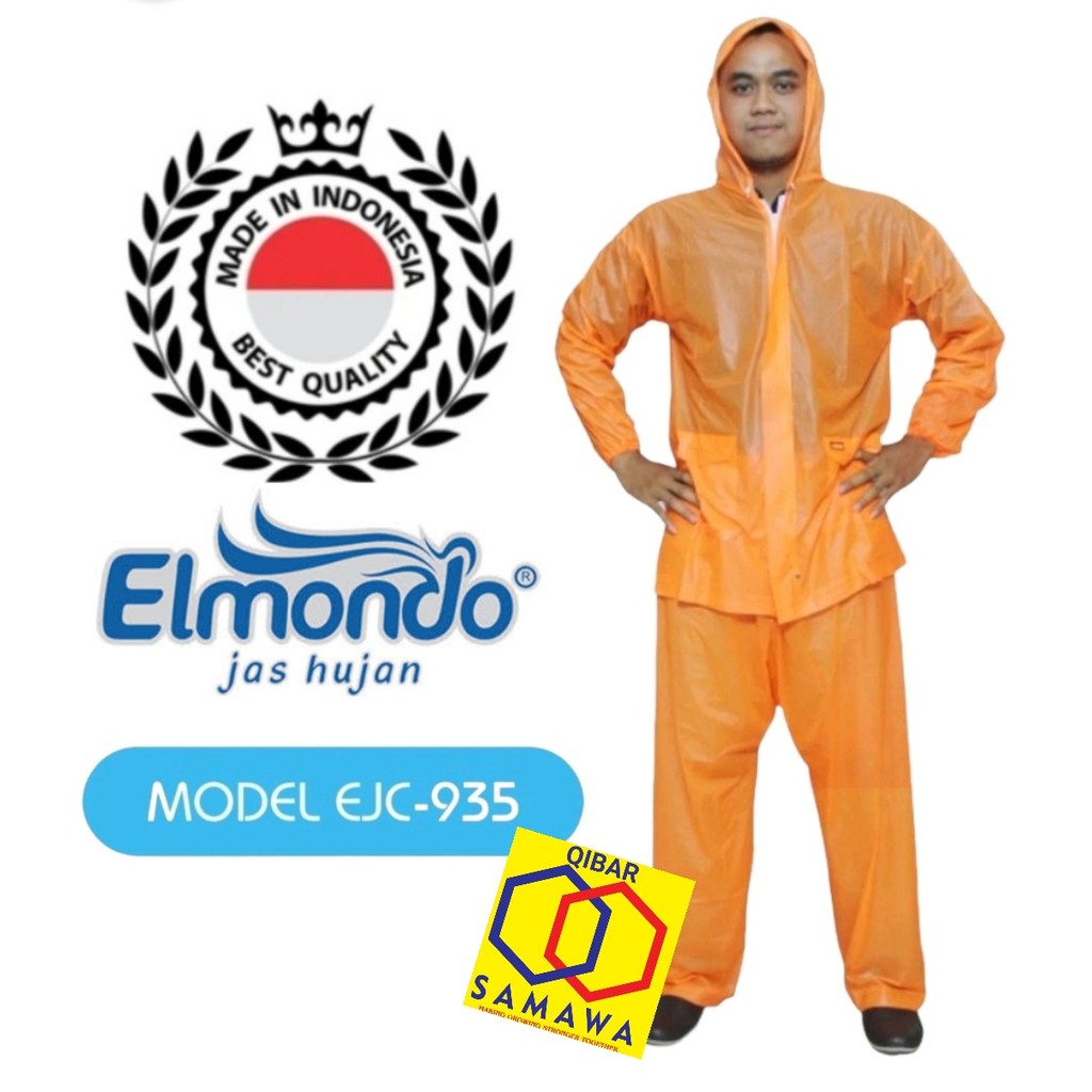 Jas Hujan Jaket Celana Elmondo Ceria 935 jelly Jumbo Lentur  Kuat Kenyal