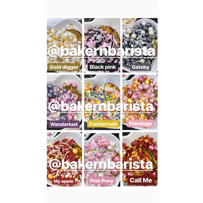 

vd201gf New Trend! Sprinkles Mix Campur Untuk Hiasan Cake Cupcakes Donat - Gatsby Dscscv