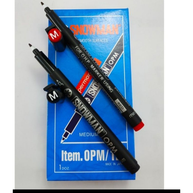 

Snowman Pulpen Permanent OHP OPM/12 - Spidol Snowman