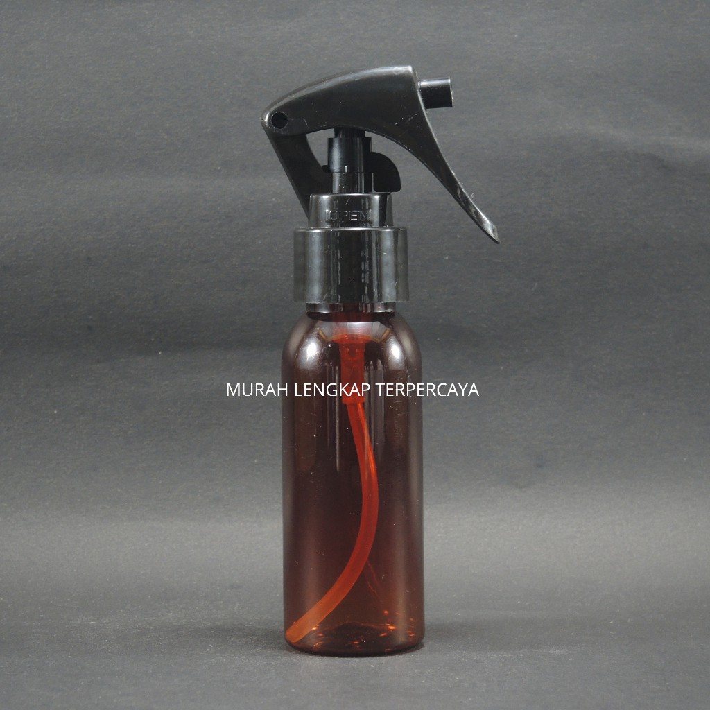 BOTOL 60 ML COKLAT AMBER SPRAY TRIGGER