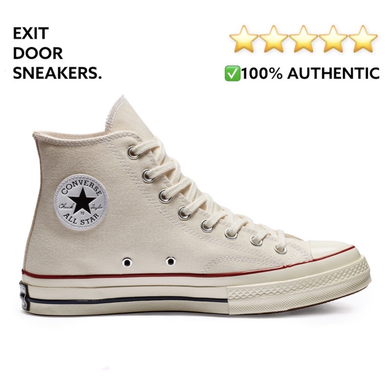 Converse Chuck Taylor 70 Hi - Parchment Egret / Off White - 162053C - 100% Authentic