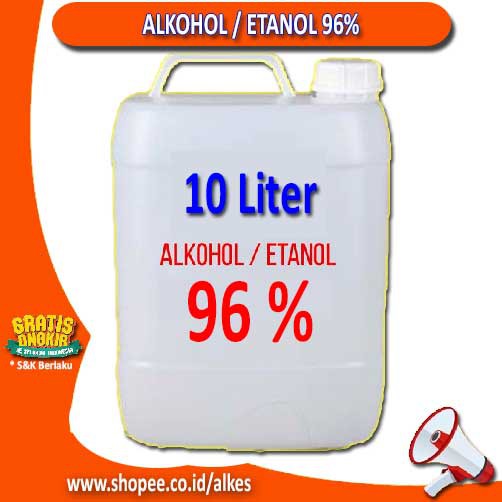 Alkohol / Etanol 96% Kemasan 10 Liter