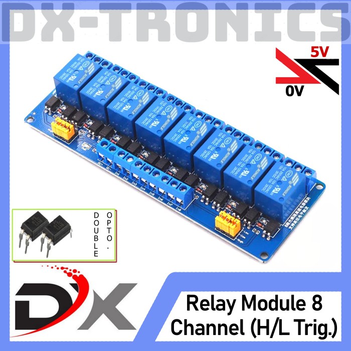 Relay Module 8 Channel 5V Supports High and Low Trigger Arduino