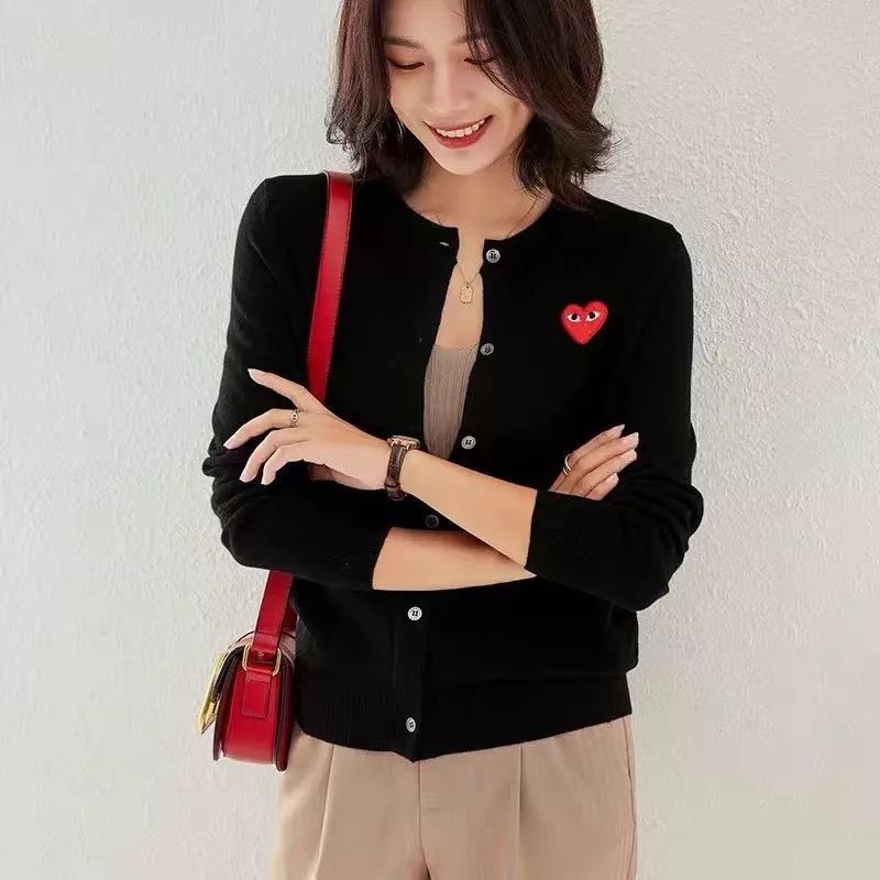 Cardigan cdg cardigan play cdg play rajut kardigan rajut cardigan comme des cardigan logo hati