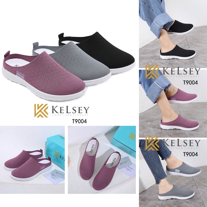 (GRATIS ALAS KAKI) NICOLE SANDAL FLAT WANITA KELSEY T9004 SANDAL SELOP FLYKNIT