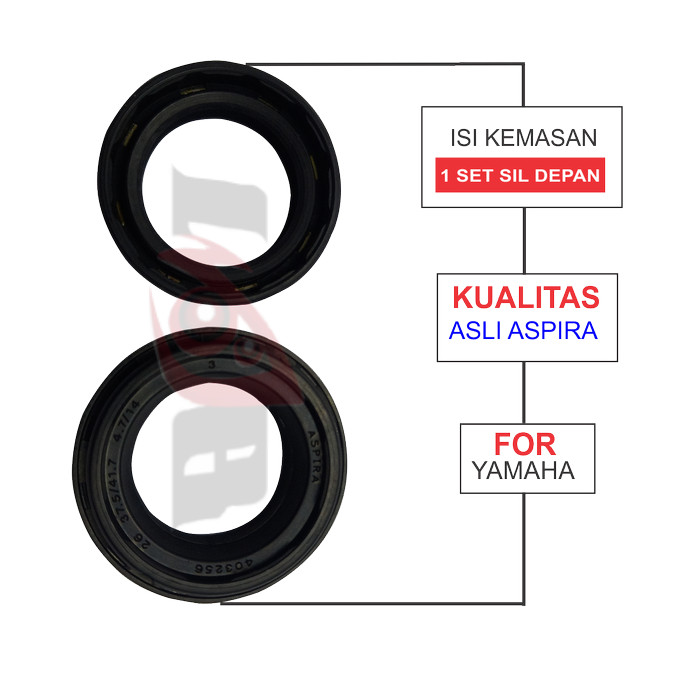 Aspira Karet Seal Shock Depan Yamaha Mio Jupiter Z MX Sil Fork Set