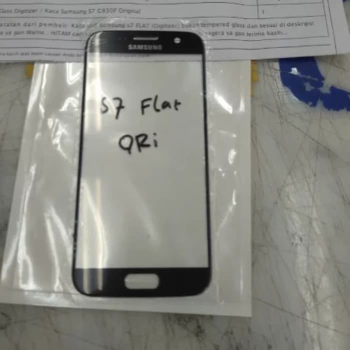 Kaca Lcd Kaca Depan PELINDUNG LCD Original Samsung Galaxy S7 S7 Flat