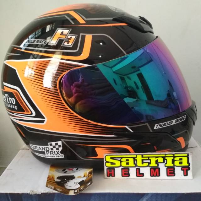 JPN Fullface World Race F3 Orange