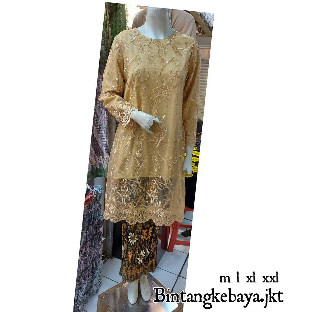 TERBARU SET TUNIK TULLE MUTIARA BORDIR / SET TUNIK PESTA / SET TUNIC TULLE MUTIARA BORDIR