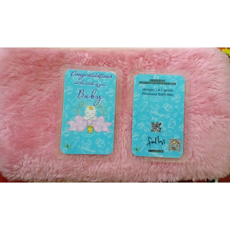 Emas muni BIG GOLD 0,1 gram logam mulia 24 karat