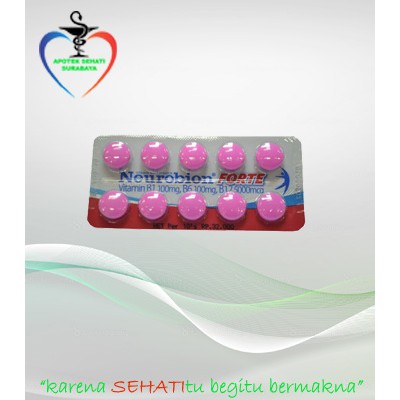 NEUROBION FORTE 5000 PER STRIP ISI 10 TAB VITAMIN NEUROTROPIK KESEMUTAN