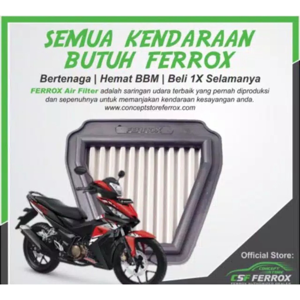 Filter udara ferrox supra gtr 150 air filter ferrox supra gtr 150