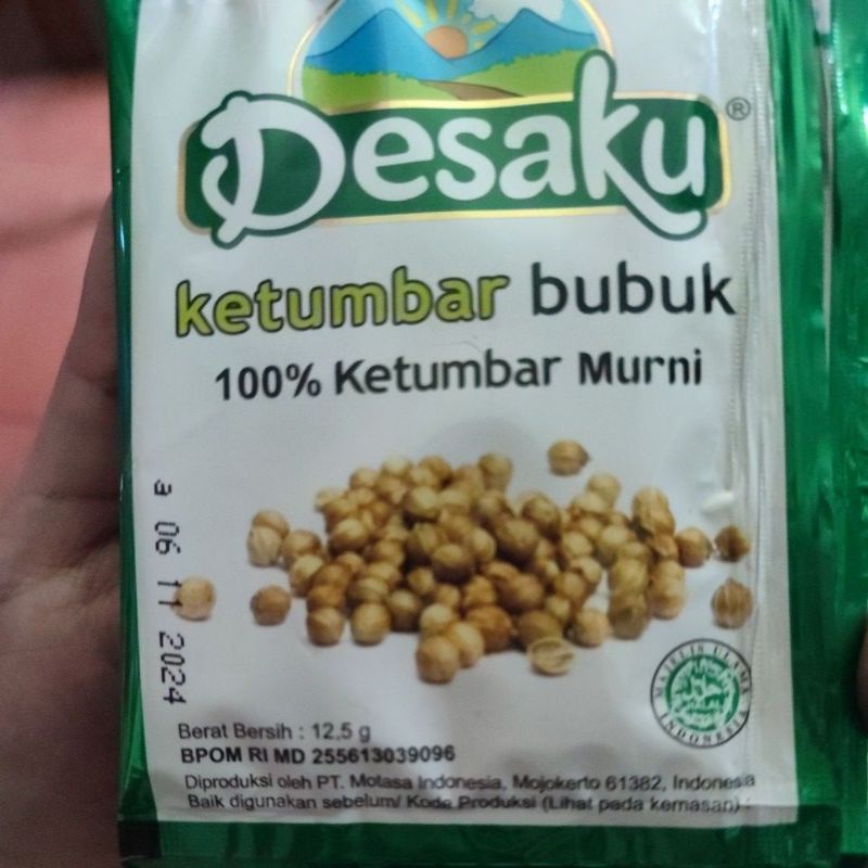 

Desaku Kunyit atau desaku Ketumbar Bubuk renceng isi 12 sachet