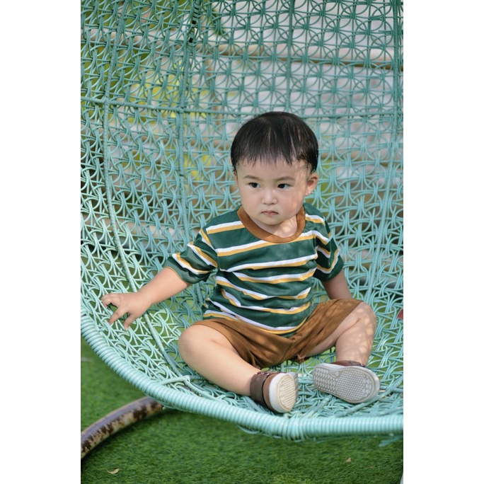 KEOLA - Setelan Anak Kasual Premium / Setelan Oblong Stripes Boho Image 6