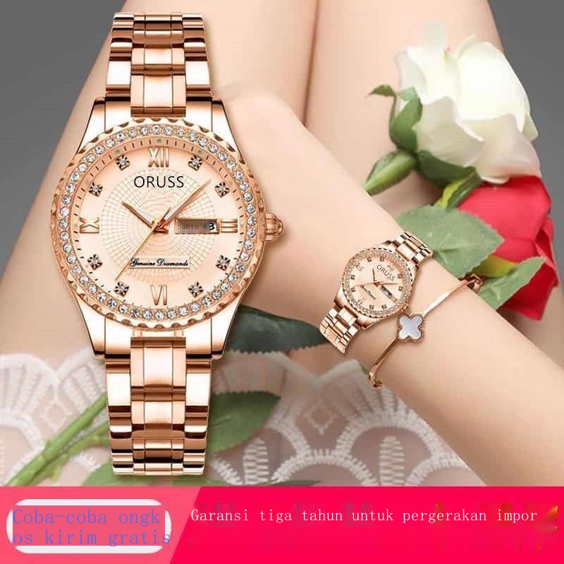 Jam Tangan Shopie Martin Wanita♝2021 baru jam tangan mekanik otomatis Swiss wanita bercahaya tahan a