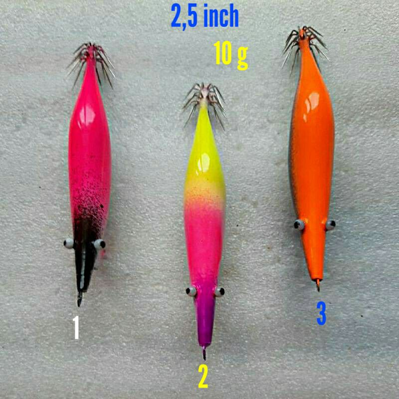 Squid jig-capela -umpan egi-kapela-handmade kayu