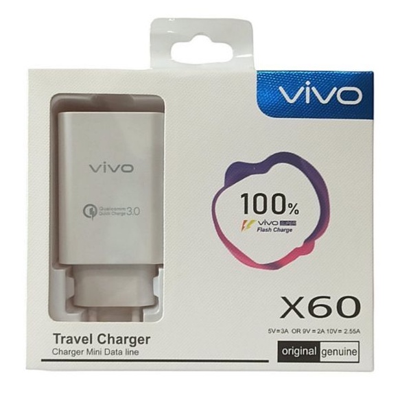 Charger Vivo X60 V19 V17 Pro Y30 X27 Type C Original Fast Charging Tipe C