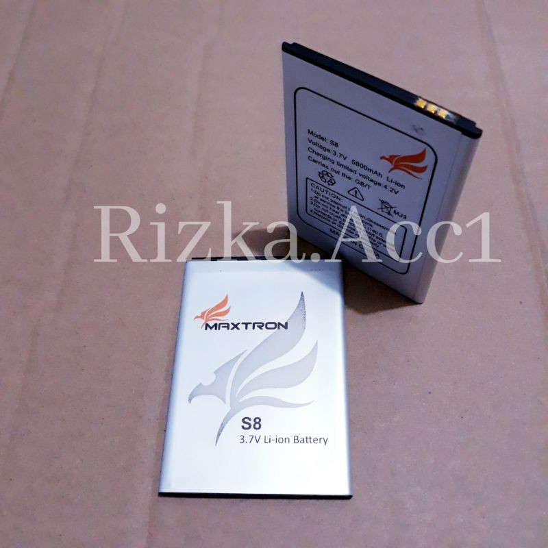 Baterai Batre Maxtron S8 / MS8 ( 8.5cm x 6cm ) Original Battery Hp