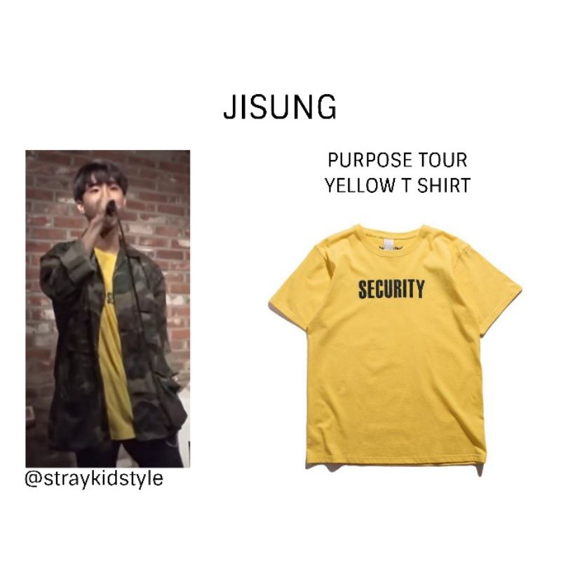 Baju Kaos Stray Kids Jisung Style Security