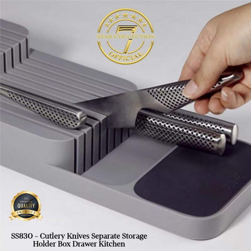 SS830 - Cutlery Knives Separate Storage Holder Box Drawer Kitchen