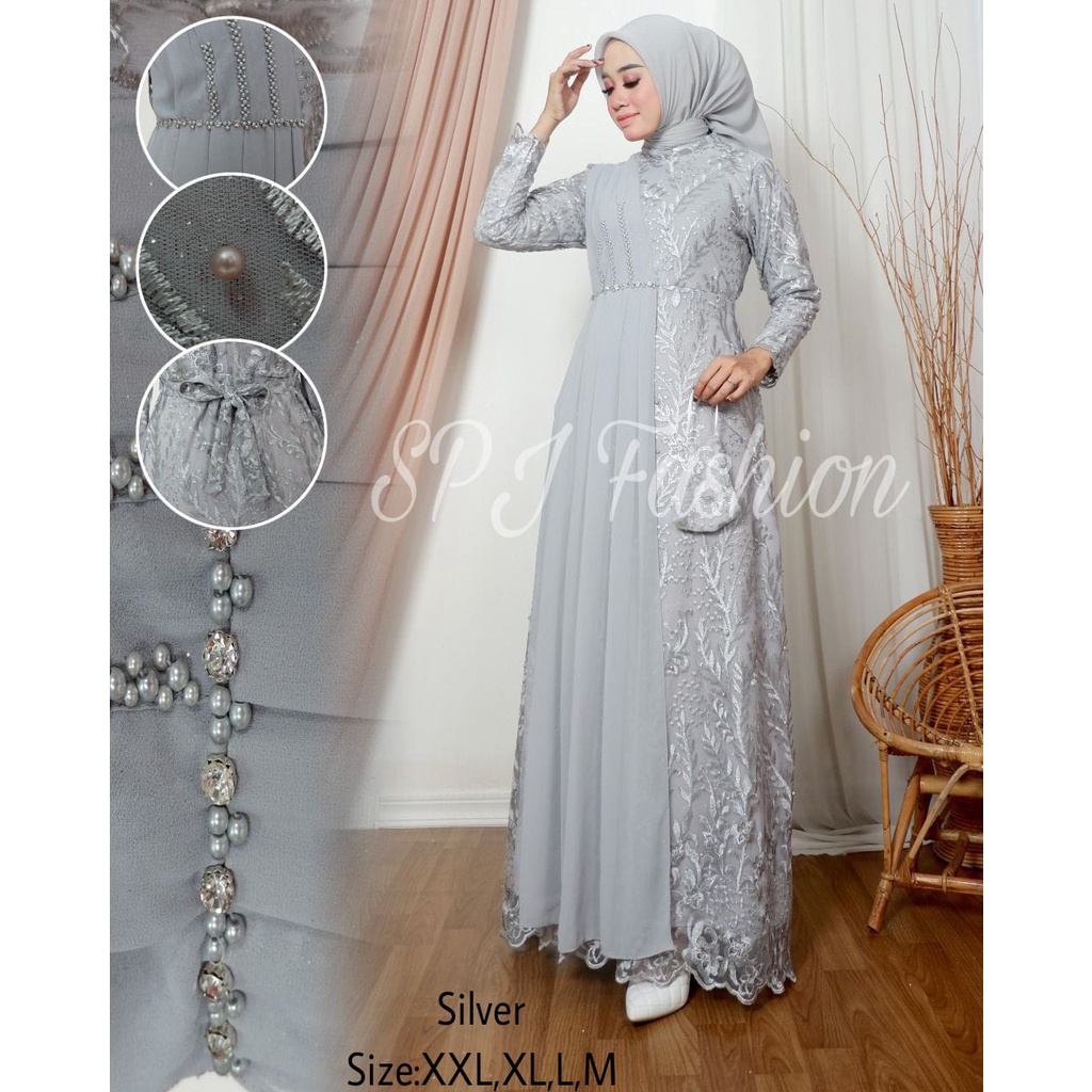 NEW ARRIVAL TOP GAMIS MODERN BY SPJ FASHION/GAMIS LAMARAN/GAMIS PESTA/GAMIS MUSLIMAH/GAMIS SELENDANG MODERN KEKINIAN/BEST SELLER GAMIS NOW