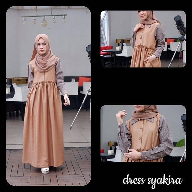 Dress syakira mocca by kaffa busana