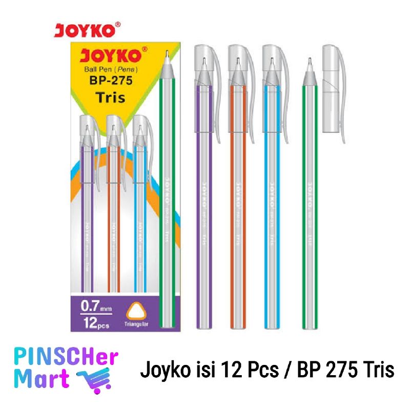 Pulpen Bolpoint JOYKO Bp 275 TRIS (12 pcs/pak)