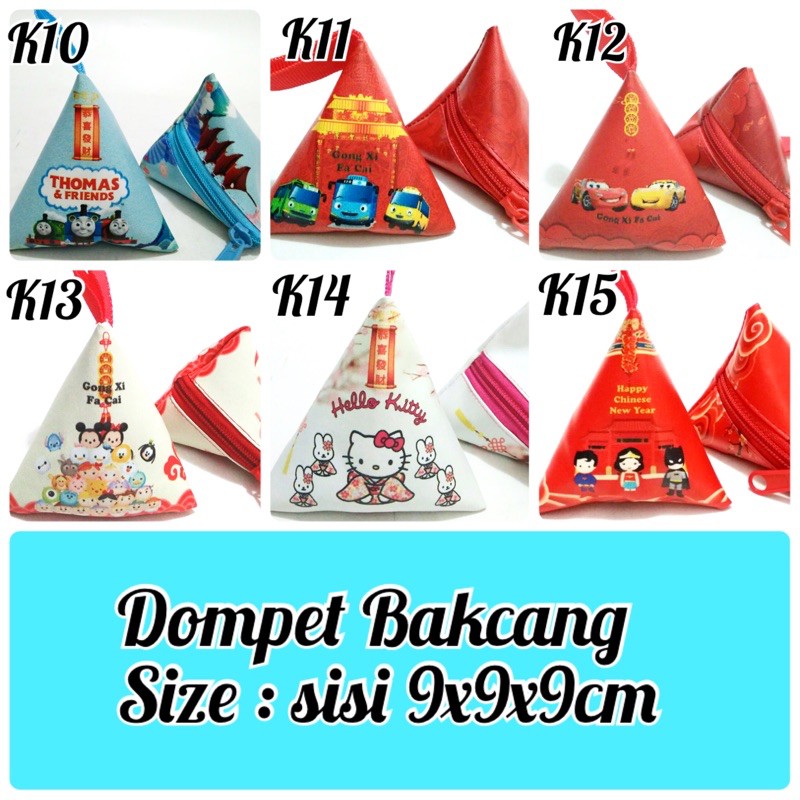 Dompet Angpao Imlek Bakcang Tahun 2024 Shio Naga Chinese New Year Dragon Zodiac Liong Lucu murah Koko Cicik Dewa Uang