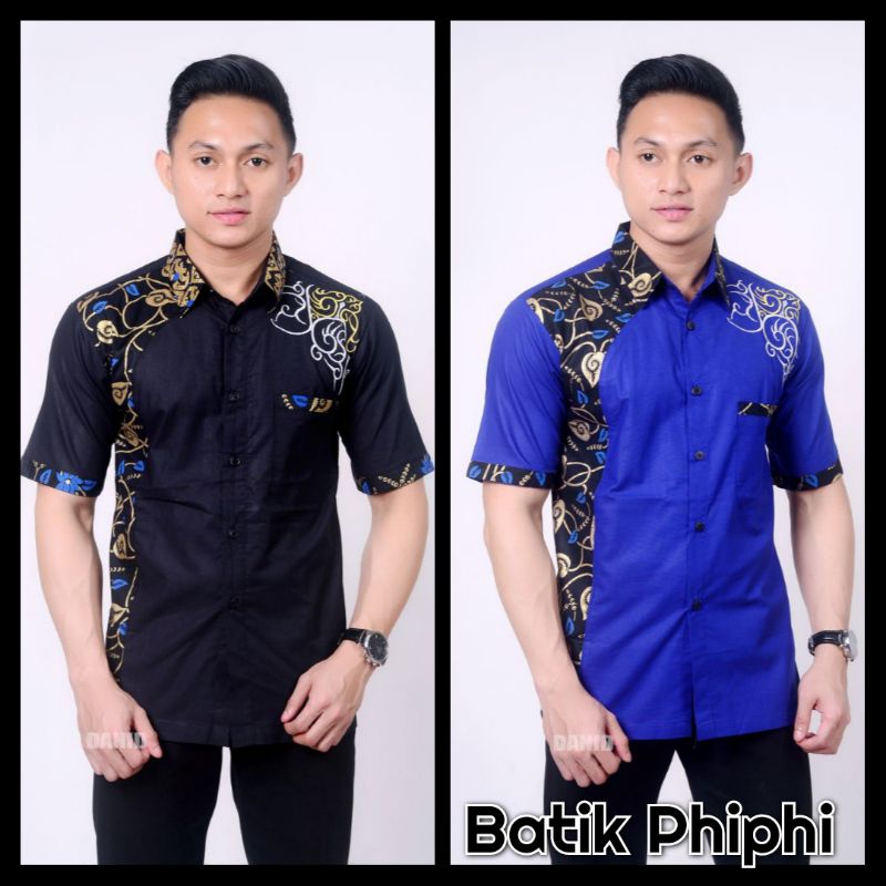 Kemeja Batik Kombinasi Pria Termurah &amp; Terlaris Sise M, L, XL