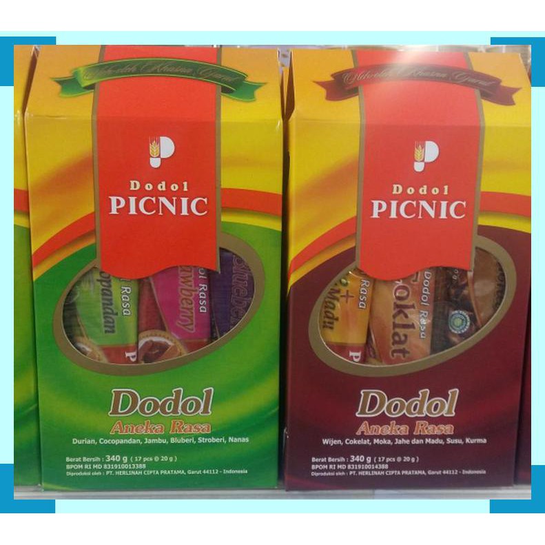 

Dodol piknik | 340 gr | 17 pcs x 20 gram | Gift