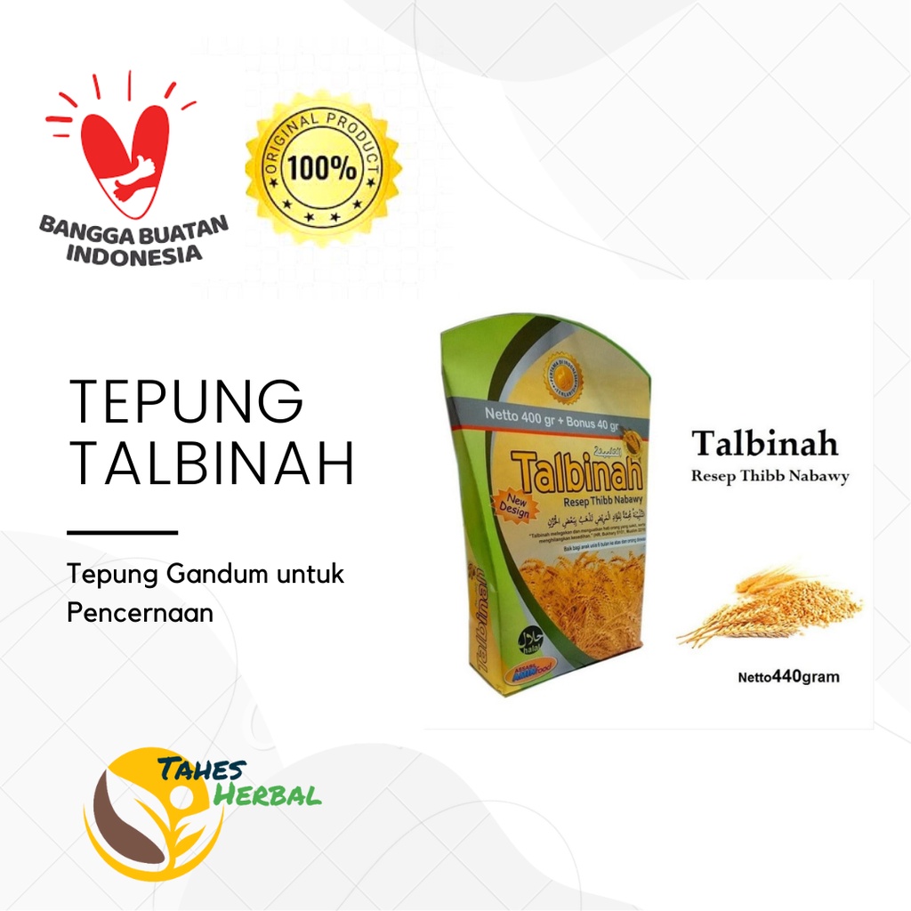 

Tepung Gandum Talbina Talbinah 400 Gr Plus 40 gr