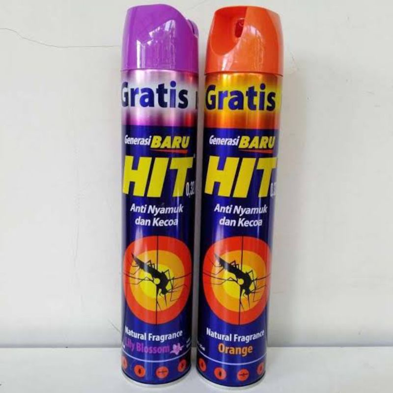 ORIGINAL HIT SPRAY ANTI NYAMUK &amp; KECOA / HIT SEMPROT 600 ML + 75 ML