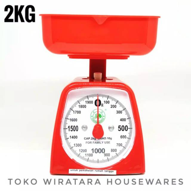 Timbangan Kue Serbaguna Manual / kapasitas 2/5 KG DAPUR Sayur Roti Kitchen Scale Analog 2/5kg Random