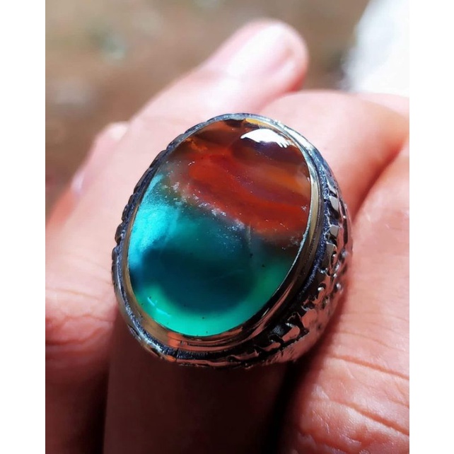 batu akik pancawarna garut