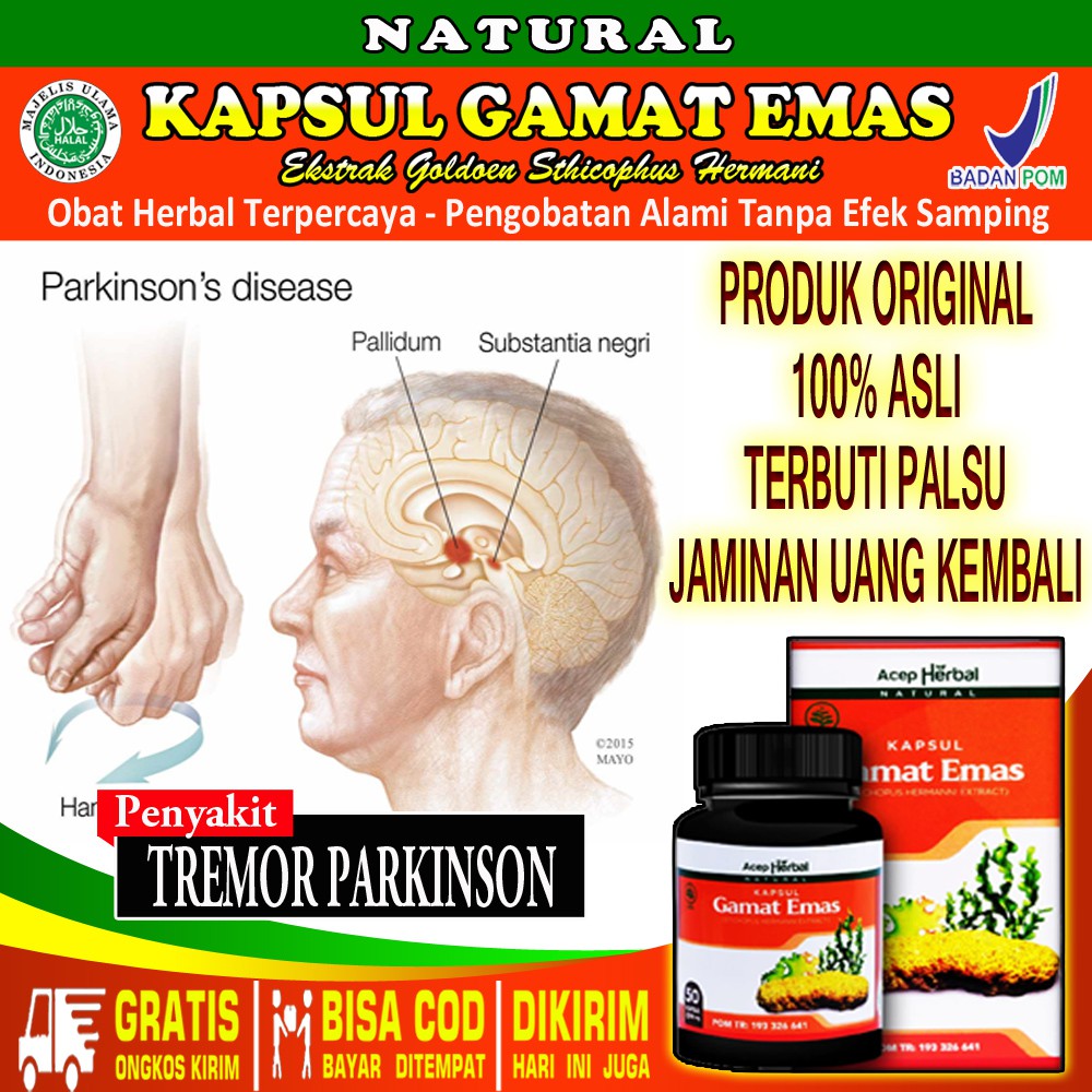 Jual Obat Tremor Alami Parkinson Tangan Gemetar Kaki Gemetaran Seluruh