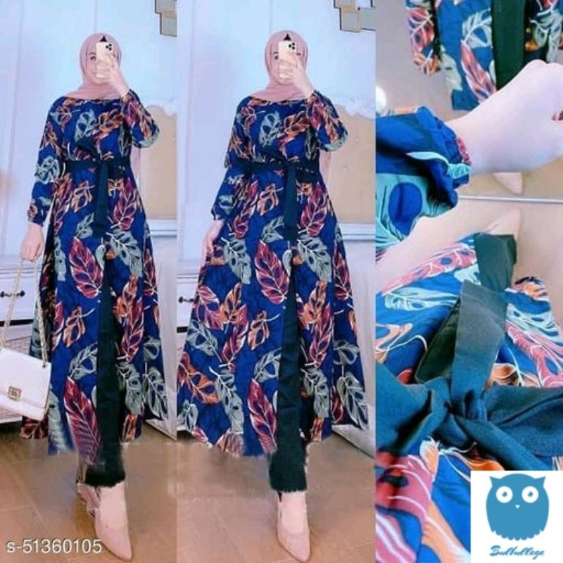 setelan motif janda bolong