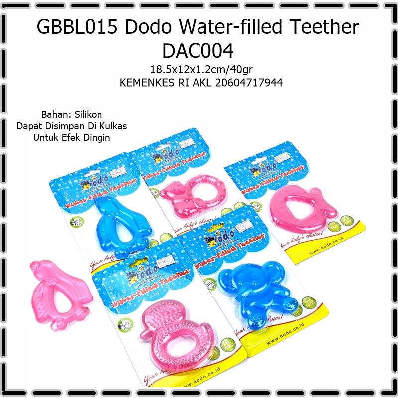 GBBL015 Dodo Water-filled Teether/Gigitan Bayi Silikon DAC004