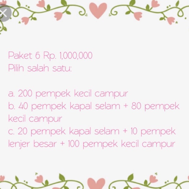 

Paket 6, pilih salah satu: a/b/c